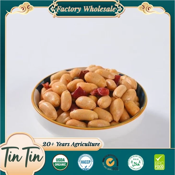 Factory Supply, Kub Muag, Tus nqi qis thiab noj qab nyob zoo-Suav Cov kaus poom Spicy Peanut